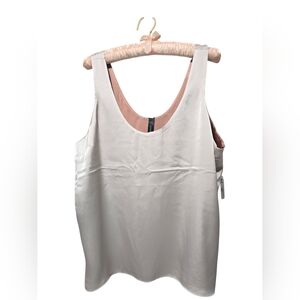 NWT Express Reversible Satin Cream/Champagne and Shimmery Brown Size XL